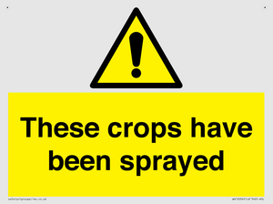 These crops have been sprayed